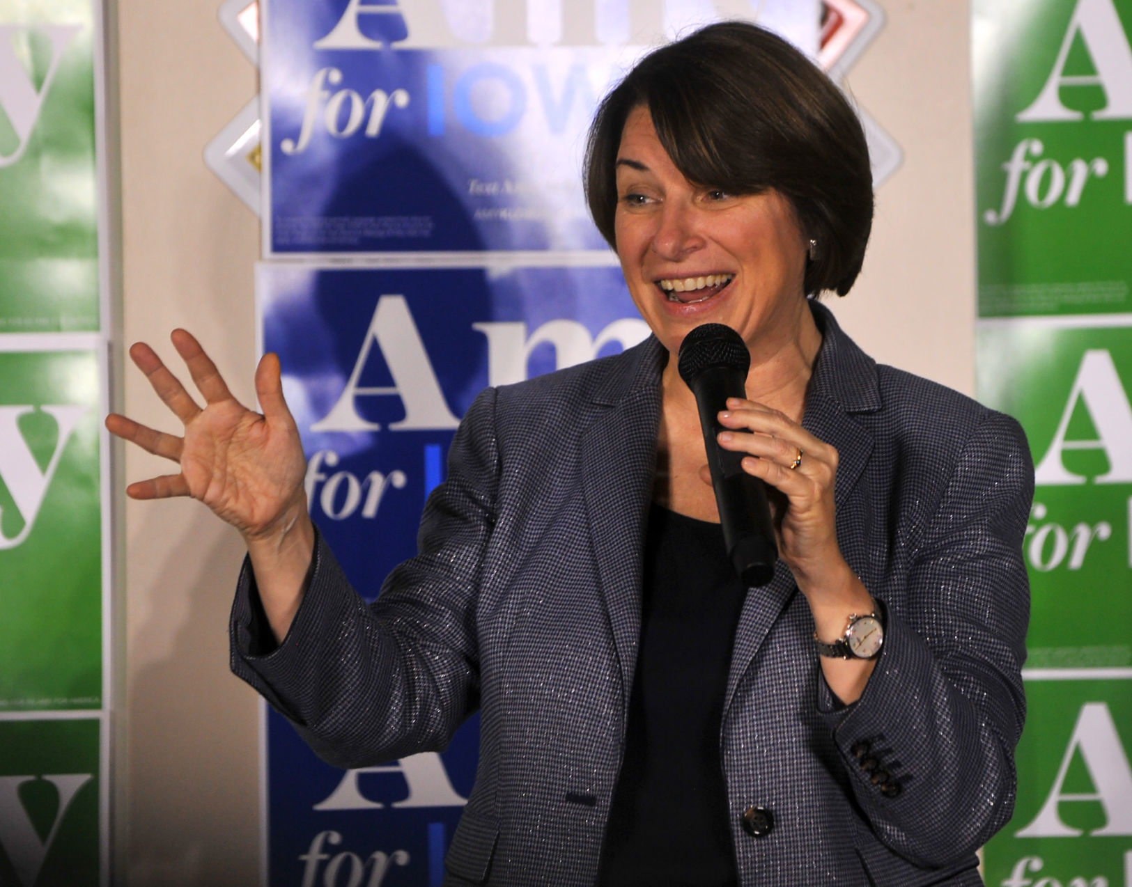 Democratic Presidential candidate Amy Klobuchar